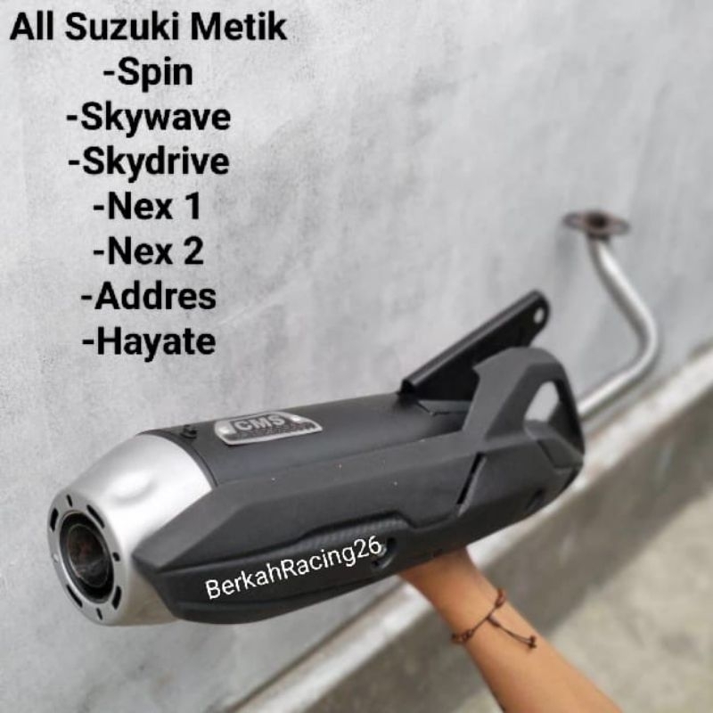 ท่อไอเสีย Copy CMS Suzuki Spin Skywave Skydrive Nex 1 Nex 2 Hayate Addes ALL SUZUK METIK