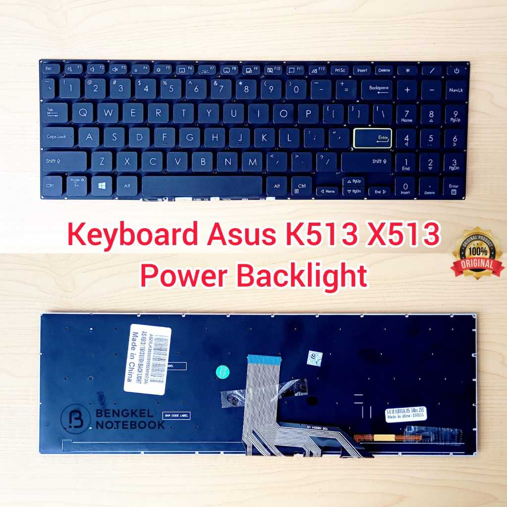 Asus K513 A513E S15 S533 X513 D513 S513 M513 F513E R521 V50E M5600IA V50EA A513U A513E Power Backlig
