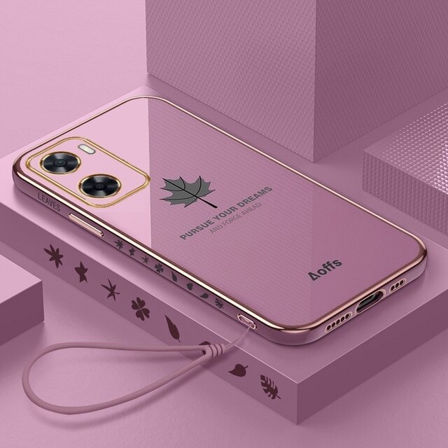 Oppo A77S Maple Case Softcase Plating ล่าสุด