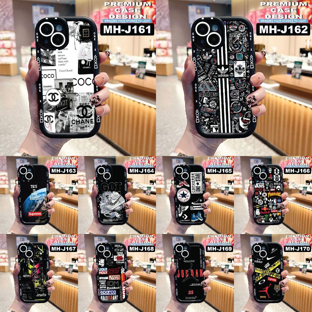 IPHONE 6/IP 6+/IP 7/IP 8/IP 7+/IP 8+/IP X/IP XS/IP XR/IP XS MAX ⭐️ CASE MOTIF CODE MH J161-J170 ⭐️ T