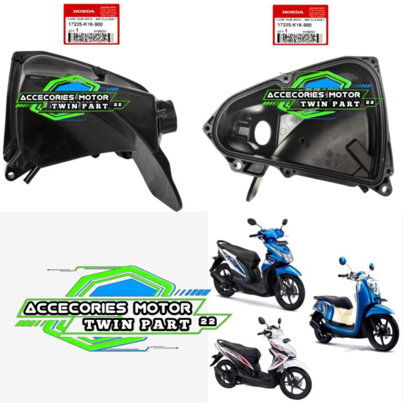 17225-K16-900 ฝาครอบกล่องกรอง Honda Scoopy Fi Beat Fi Vario 110 Fi Non Esp 2012 2013 2014 2015 2016 