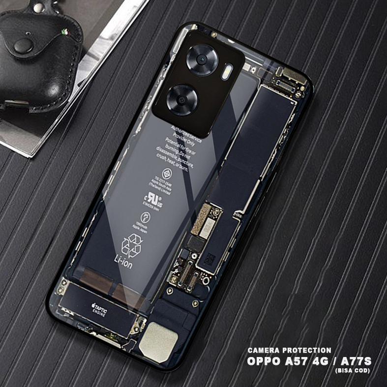 เคส HP HS22 Oppo A57 4G / A77S - Softcase Glass Kaca - Hardcase 2D Glossy - เคสมือถือใหม่ล่าสุด 2024