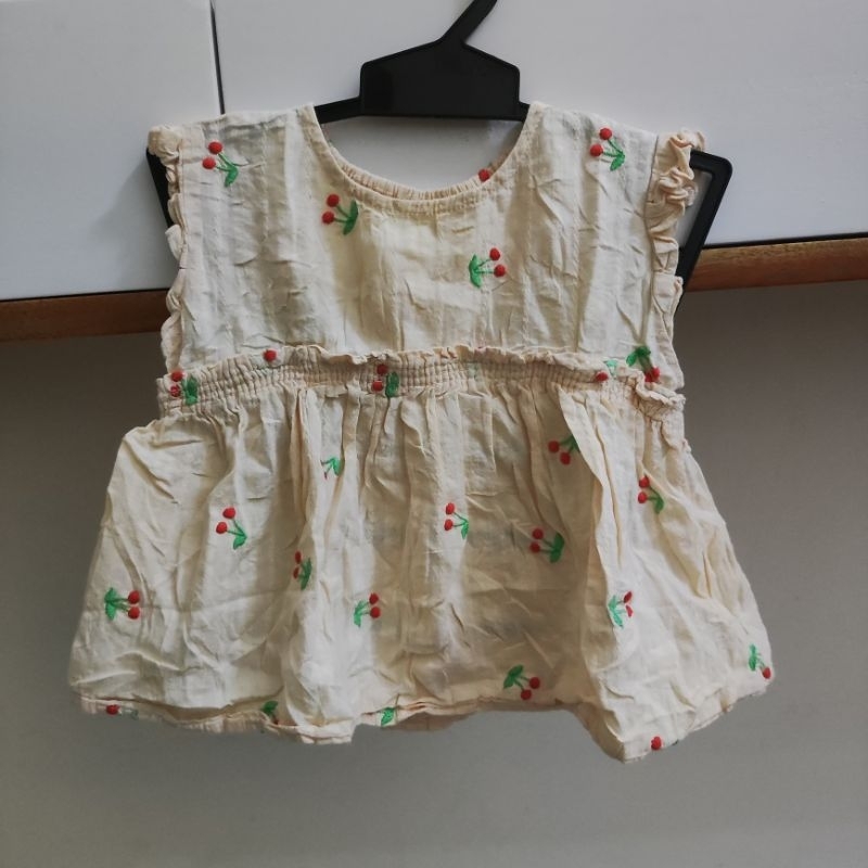 SMOKE CHERY BABY BRAND PETIT MAIN PRELOVED TOP