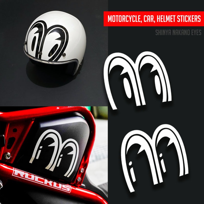 สติ๊กเกอร์หมวกกันน็อคมอเตอร์ไซค์ Nakano Tadao Eyes สําหรับบีท, nmax, mio, xmax