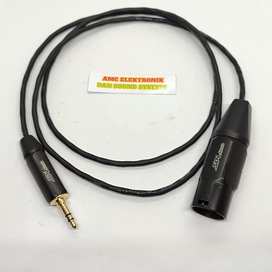 JACK HP JEK 3.5 MINI SPL TO XLR CANON MAN SPL CABLE SPL CM 1000