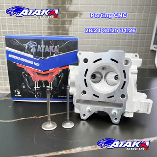 ATAKA RACING BLOK HEAD 31 26 25 30 24 29 2 klep 4 klep Porting CNC Honda Vario 125 Vario 150 PCX 150 ADV