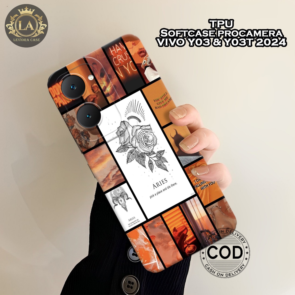 เคส HP ล่าสุด VIVO Y03 / Y03T 2024 - เคส Leviora - เคส Zodiac Fashion - เคส VIVO Y03 / Y03T Softcase
