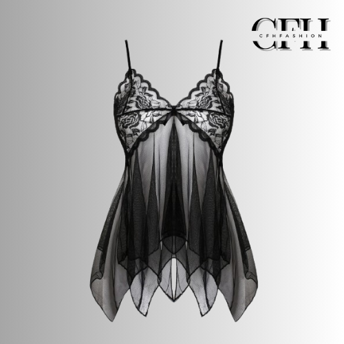 CFH ชุดชั้นในเซ็กซี่ V คอ Exotic ตาข่ายไฟเบอร์ลูกไม้รุ่น / G String Bra ชุด BT002
