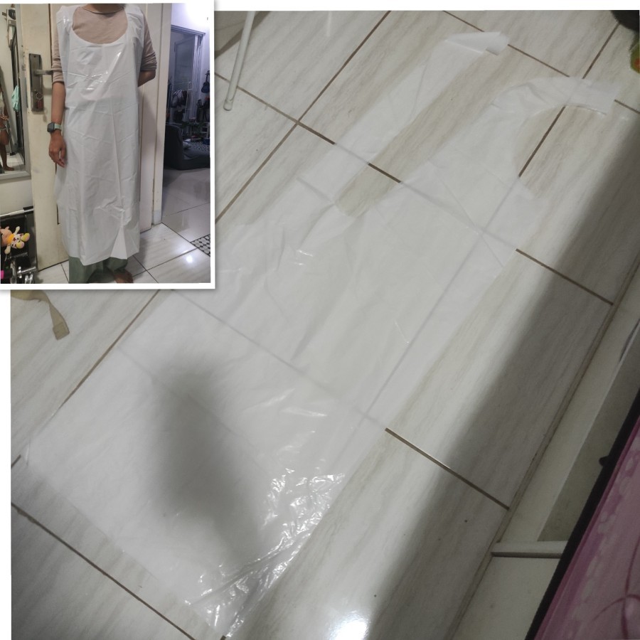 ผ้ากันเปื้อน pe แบบใช้แล้วทิ้ง epron ผ้ากันเปื้อนทางการแพทย์วัสดุพลาสติกแบบใช้แล้วทิ้ง