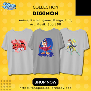 เสื้อยืด ลายการ์ตูนอนิเมะ Kizaru Digimon GABUMON