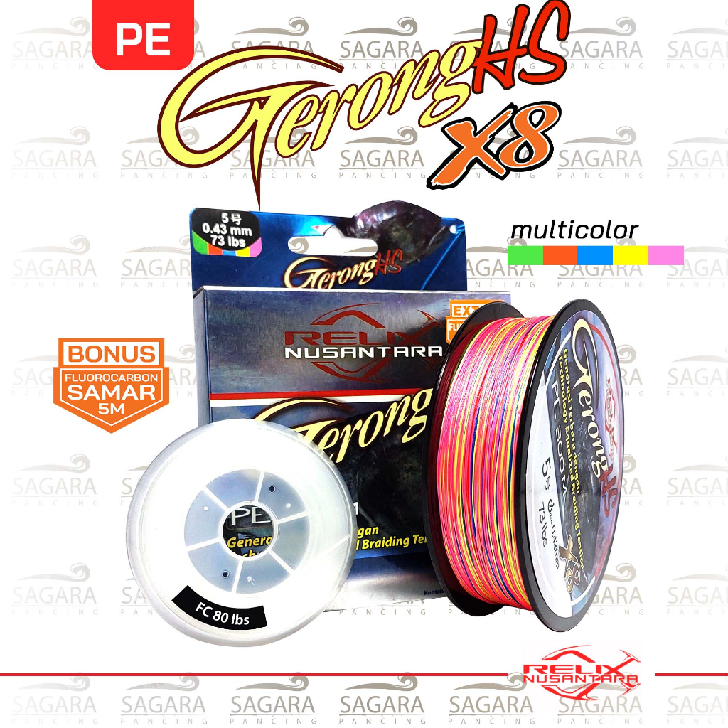 สาย PE Gerong HS X8 300 เมตร PE Relix Nusantara