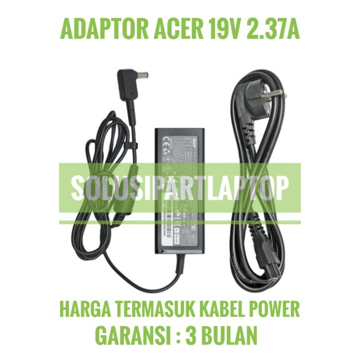 Acer Aspire Es1-131 ES1-432 seris 19V 2.37A 5.5X1.7MM อะแดปเตอร์ชาร์จ