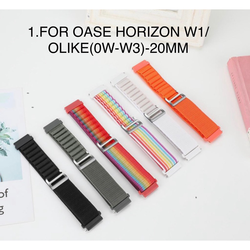 Oase Horizon W1 / Olike (OW-W3)-20MM Nylon Smartwatch Strap