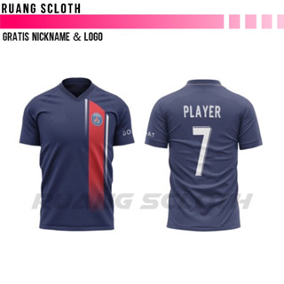 ใหม่ เสื้อกีฬา PSG Jersey ติดตั้งชื่อ และตัวเลขด้านหลังฟรี