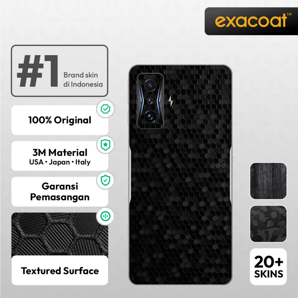 [EXACOAT] Poco F4 GT Premium 3M Skin / Garskin - รุ่น Cut