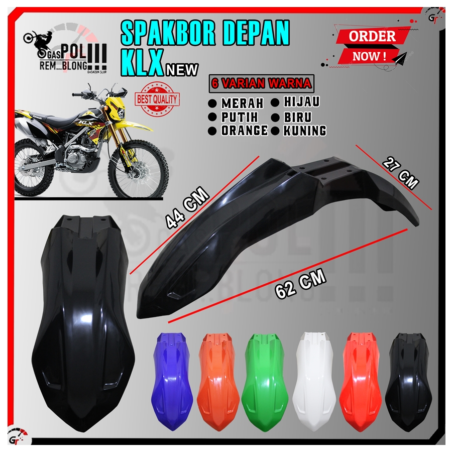 FRONT FENDER KLX 150 250 KLX250 KLX150 ใหม่ SPAKBOARD KAWASAKI MOTOR CROSS TRAIL SUPERMOTO PNP