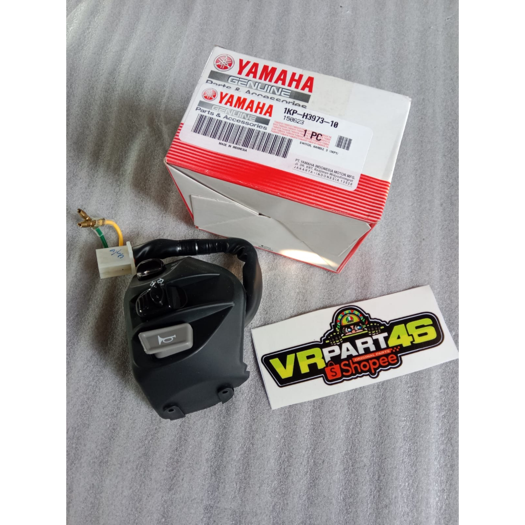 TOMBOL ซ้ายปุ่มสวิทช์ไฟเลี้ยว Horn Light Mio M3 JZ Soul Gt Xeon RC ของแท้ Yamaha 1KP-H3973-10