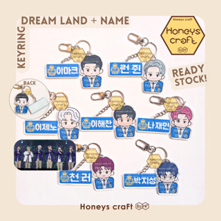 Honeys Craft - พวงกุญแจอะคริลิค รูปสมาชิก NCT Dream Land 2 Charm (2 ด้าน) และป้ายชื่อ (1 ด้าน)