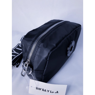 Bimb4 BLACK NYLON NEW1 LOGO TENGAH - SLING BAG กระเป๋าผู้หญิง byl