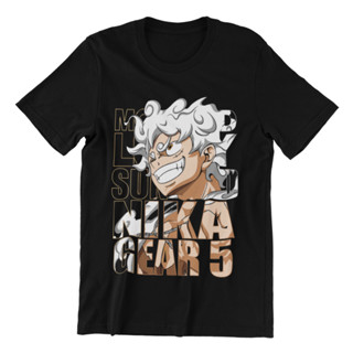 Ba159 เสื้อยืด พิมพ์ลายอนิเมะวันพีช Nika Gear 5 Monkey D Luffy One Piece