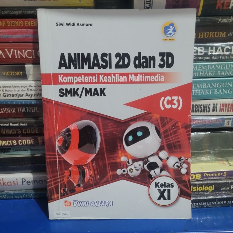 หนังสือมือสองของ BUMI AKSARA - ANIMATION 2D และ 3D GRADE 2 VOCATIONAL SCHOOL K13 REVISION