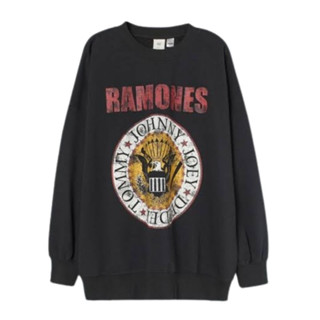 เสื้อกันหนาว ลาย Ramones &amp; beatles