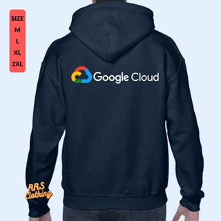 เสื้อแจ็กเก็ต มีฮู้ด แต่งซิป ลายเมฆ google