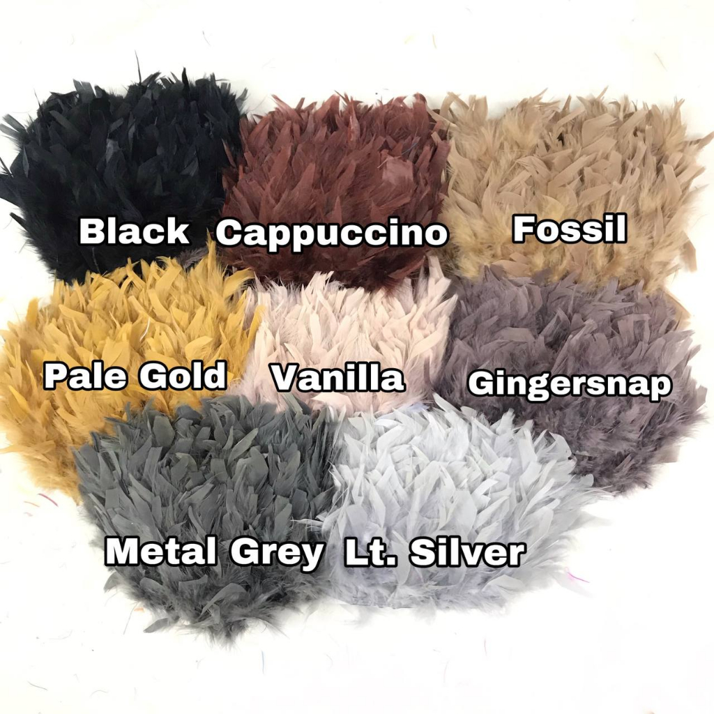 10ซม. - TURKEY FEATHERS/CLOTHES FEATHERS/DORATIVE FEATHERS