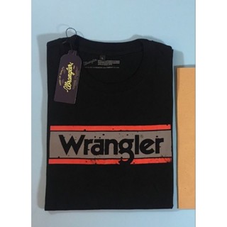 เสื้อยืด ผ้าฝ้าย พรีเมี่ยม ลายทาง Wrangler 30