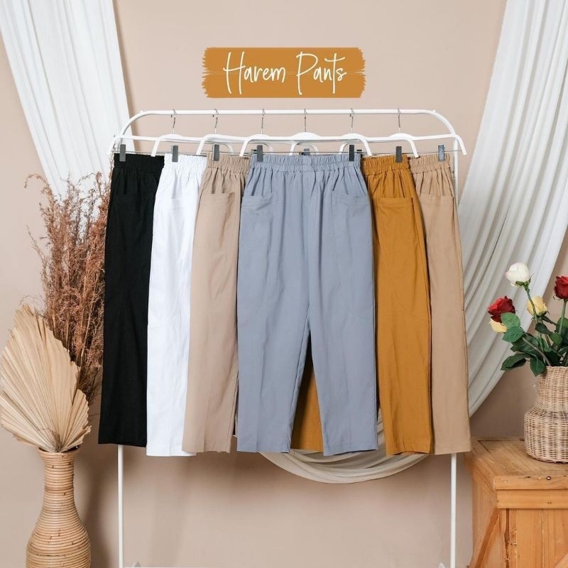 WILLOW PANTS / กางเกงผู้หญิง กางเกง JUMBO ผู้หญิง MODERN กางเกง WILLOW HAREM PANTS, BOTTOM