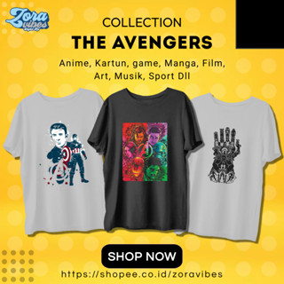 เสื้อยืด พิมพ์ลาย Marvel Captain America Avengers