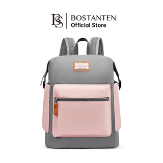 Bostanten กระเป๋าเป้สะพายหลัง กระเป๋านักเรียน ผ้าแคนวาส หลายสี สําหรับผู้ชาย และผู้หญิง