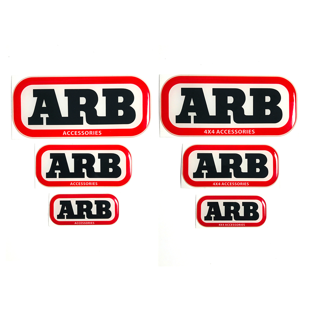 ARB สติ๊กเกอร์กันชน 3D สติ๊กเกอร์สัญลักษณ์เรซินแบบยืดหยุ่น