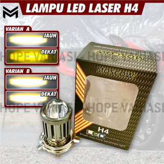 ซ็อกเก็ตไฟหน้ารถจักรยานยนต์ Led LASER H4 H4 YAMAHA VIXION NINJA R15 PULSAR สูง ต่ํา ไกล 2 สี สีเหลือง ขาว 18 วัตต์