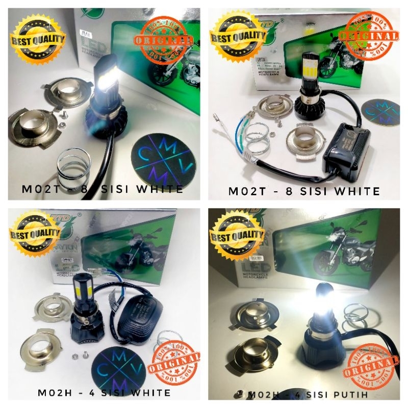 MATA [[SUPER BRIGHT]] RTD M02T MOTORCYCLE LED LIGHT 8 SIDES 35watt / M02H 4 SIDES 42watt ของแท้ 100%