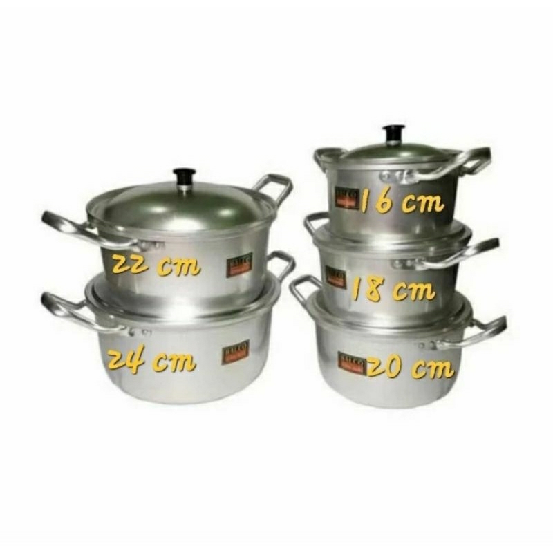 Lux Halco กระทะอลูมิเนียม Halco 16cm 18cm 20cm 22cm 24cm ราคาปลีก