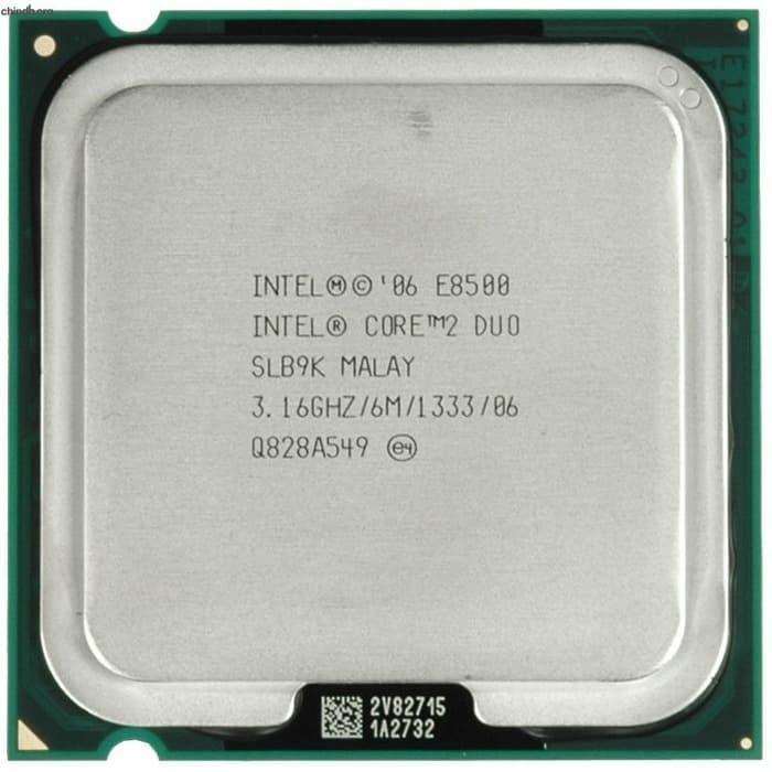 Intel Core2 Duo E8500 (3.16 GHz) - พัดลมถาด - SOCKET 775
