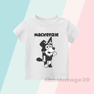 เสื้อยืด พิมพ์ลายการ์ตูน MACKENZIE สีฟ้า สําหรับเด็ก