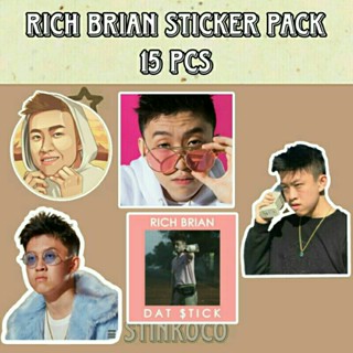 [15 ชิ้น] สติกเกอร์ RICH BRIAN/RICH CHIGGA 15 ชิ้น