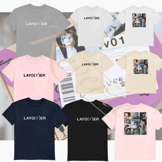 เสื้อยืด พิมพ์ลาย Baju V TAEHYUNG LAYOVER PHOTO KAOS BTS TAE HYUNG LAY OVER BANGTAN STYLE IDOL KPOP FASHION BT21 สไตล์เกาหลี