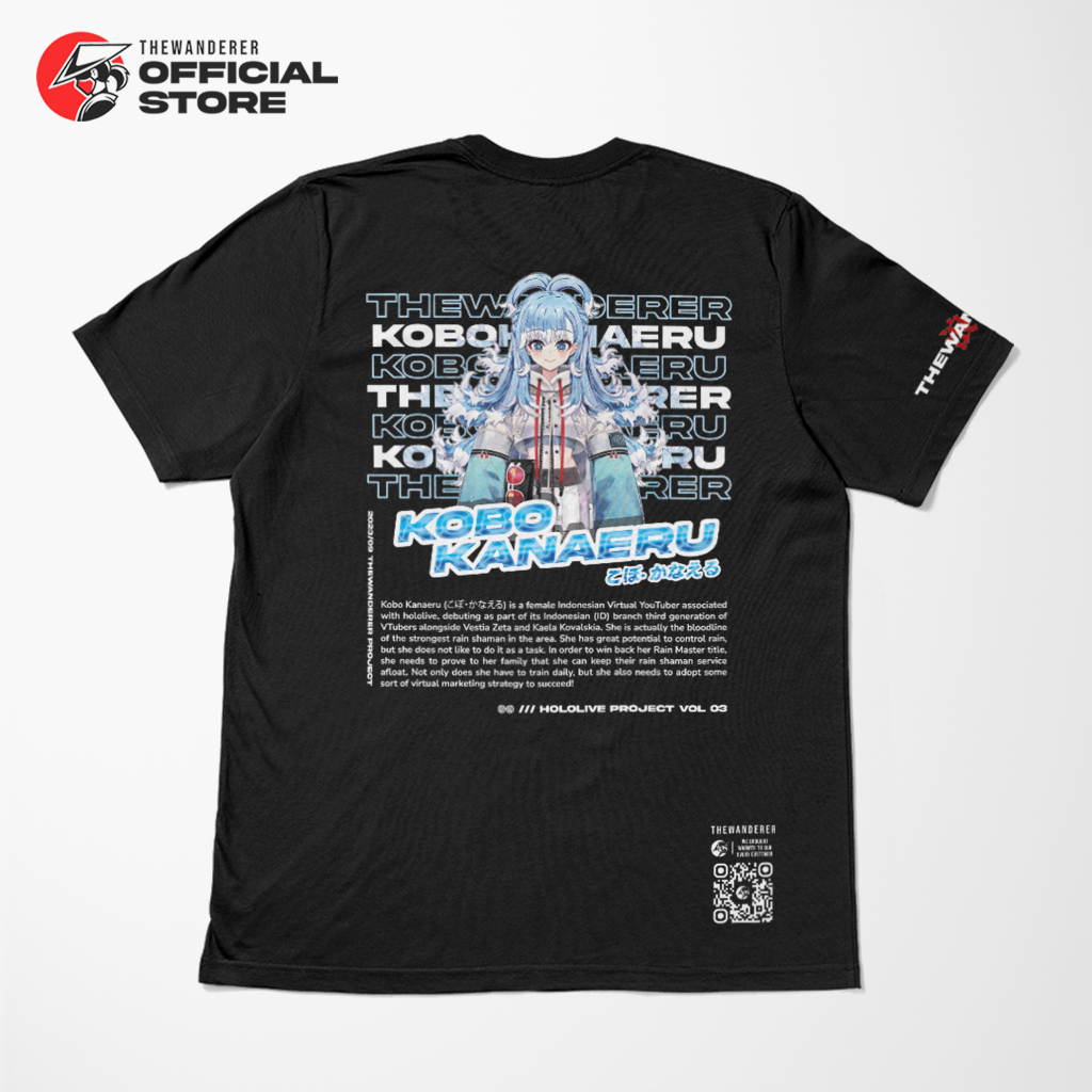 Thewanderer เสื้อยืดอะนิเมะ Kobo Kobokers Hololive Youtube Premium Comfort 24s 30s