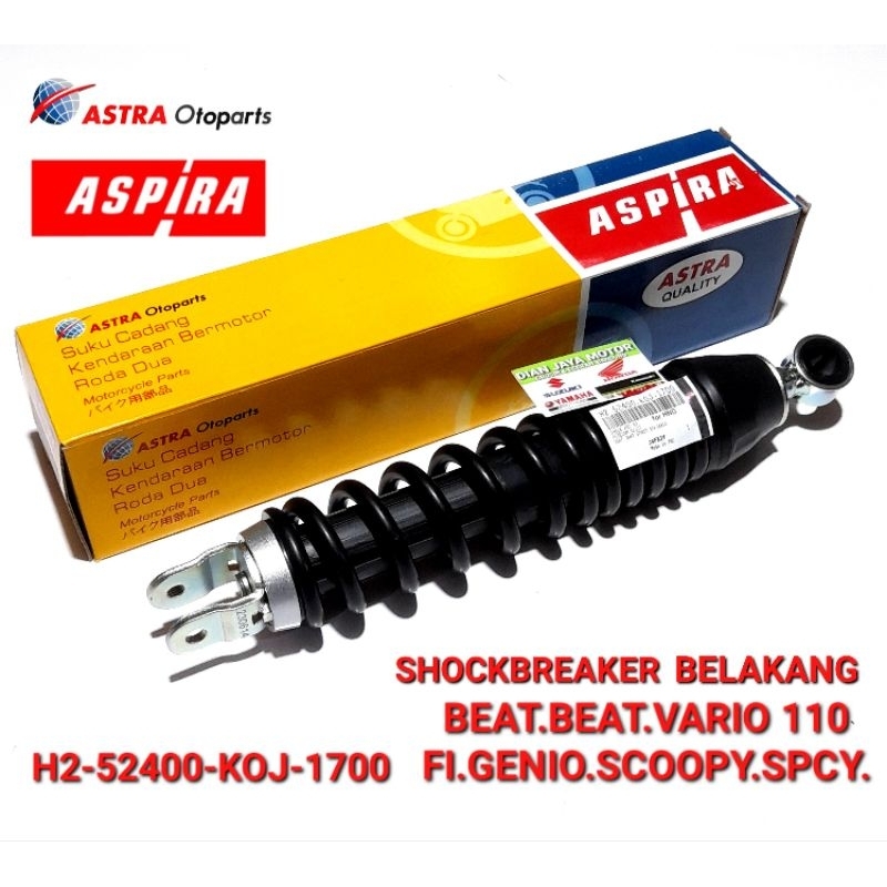 Sok Belakang Aspira KOJ HONDA Beat Fi Scoopy fi Pop Genio H2-52400-KOJ-1700 Ori Astra Aspira Shock s