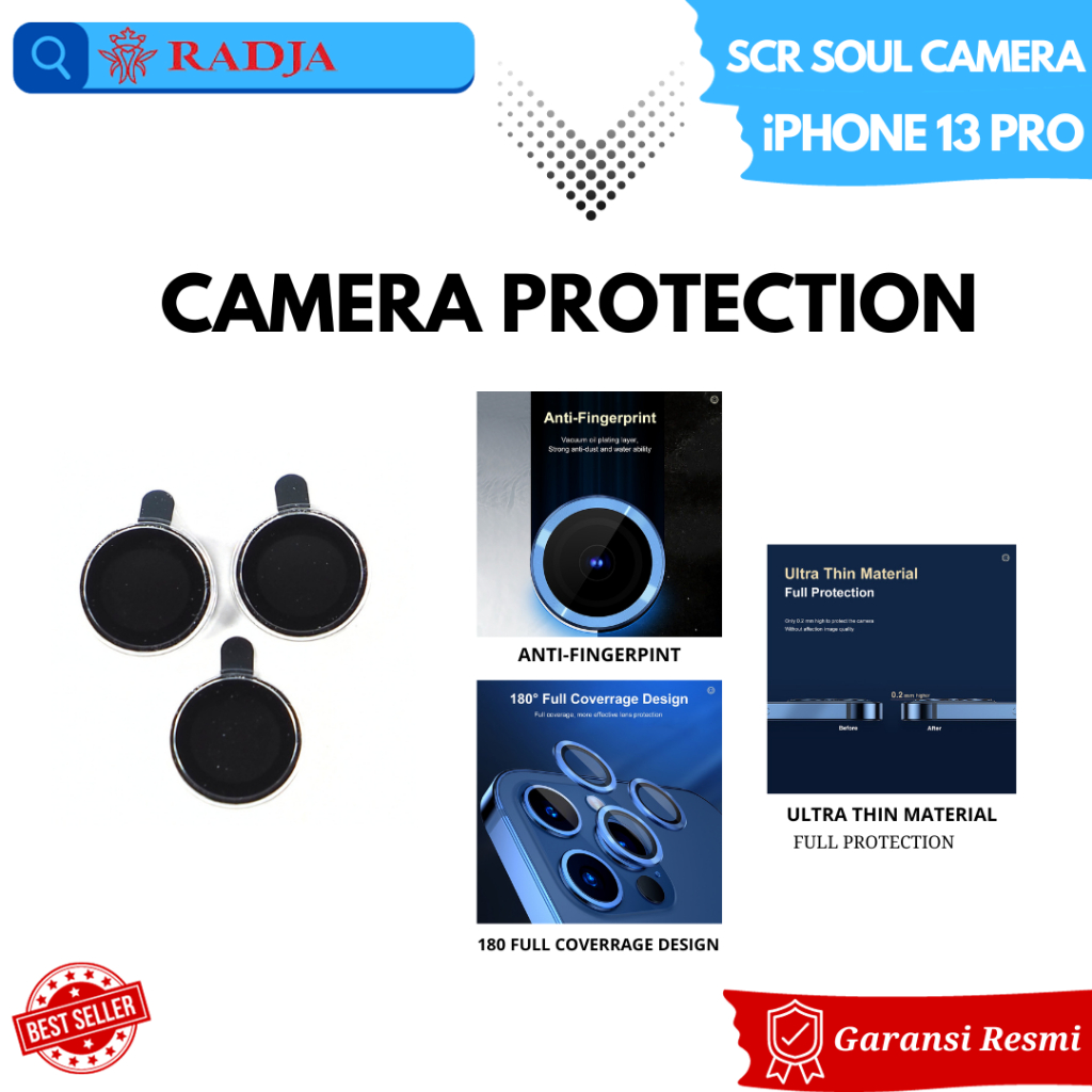 กล้องเลนส์ IPhone 13 Pro Soulmate กล้องกระจกนิรภัย Eagle Eye