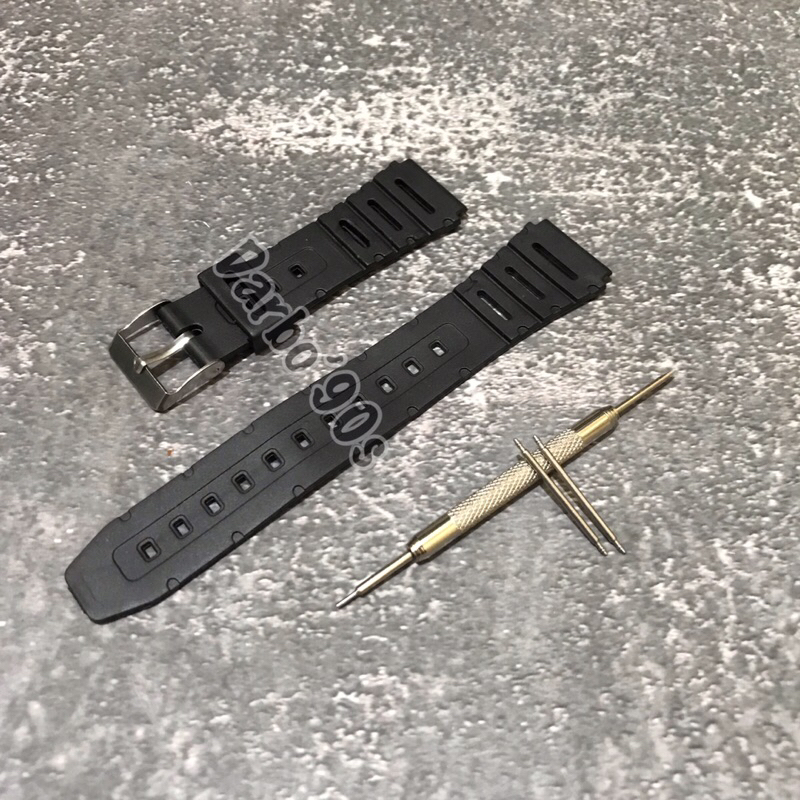 Casio CA53W CA-53w CA 53 W สายนาฬิกายาง Casio CA-53w 20mm