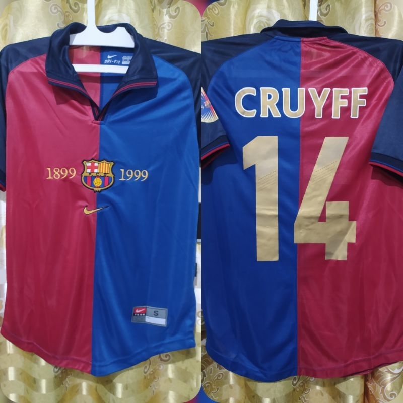 Barcelona Home retro Jersey 1998 1999 Centary