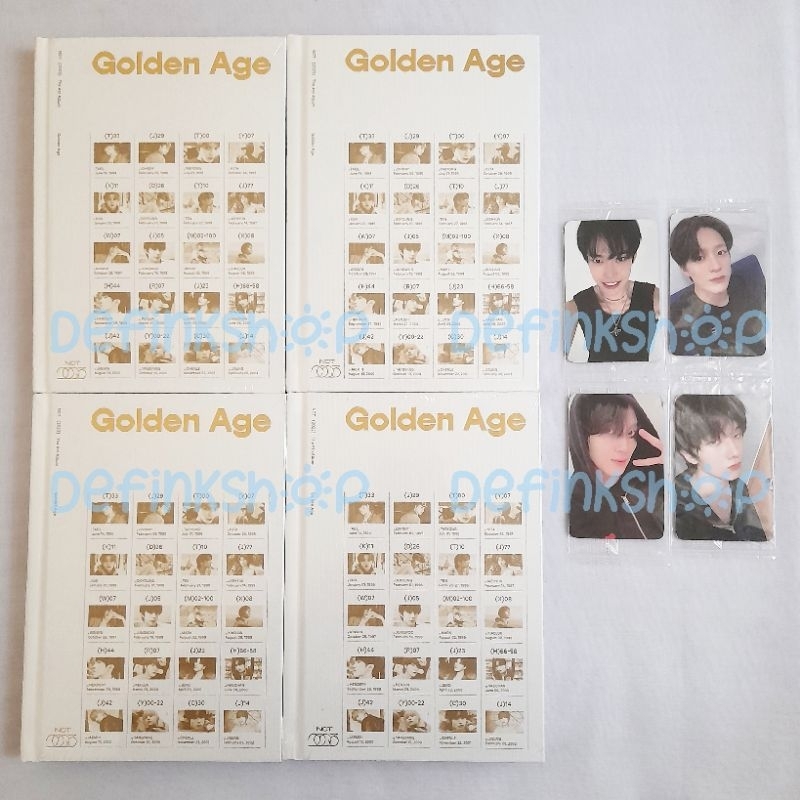 อัลบั้มกดแรก NCT 2023 - Golden Age Archaving ver Sealed + POB Web Ktown4u Ktown PO Bene Beggy Jeans 