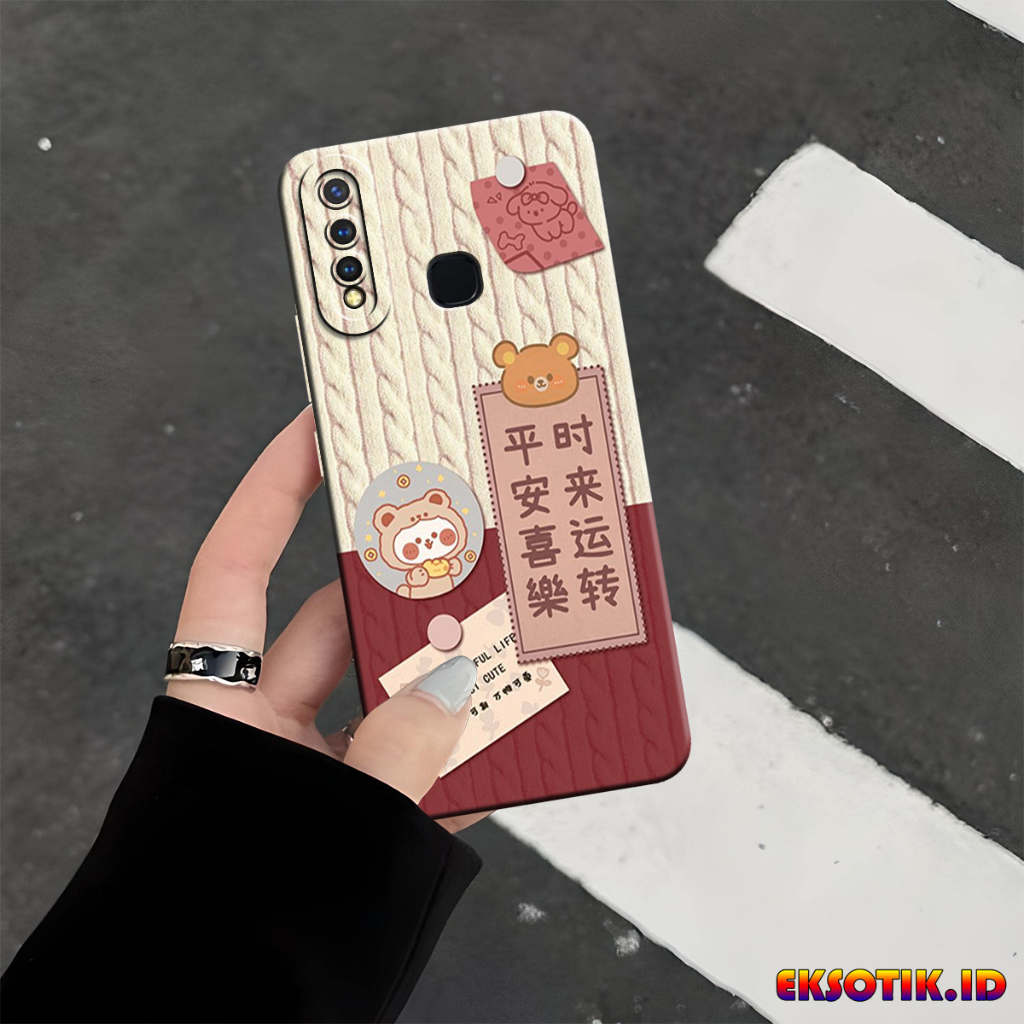 VIVO Y19 กรณี Eksotik.id VIVO Y19 ปลอก VIVO Y19 ซิลิโคนโทรศัพท์มือถือผิวอุปกรณ์เสริม VIVO Y19 Hardca