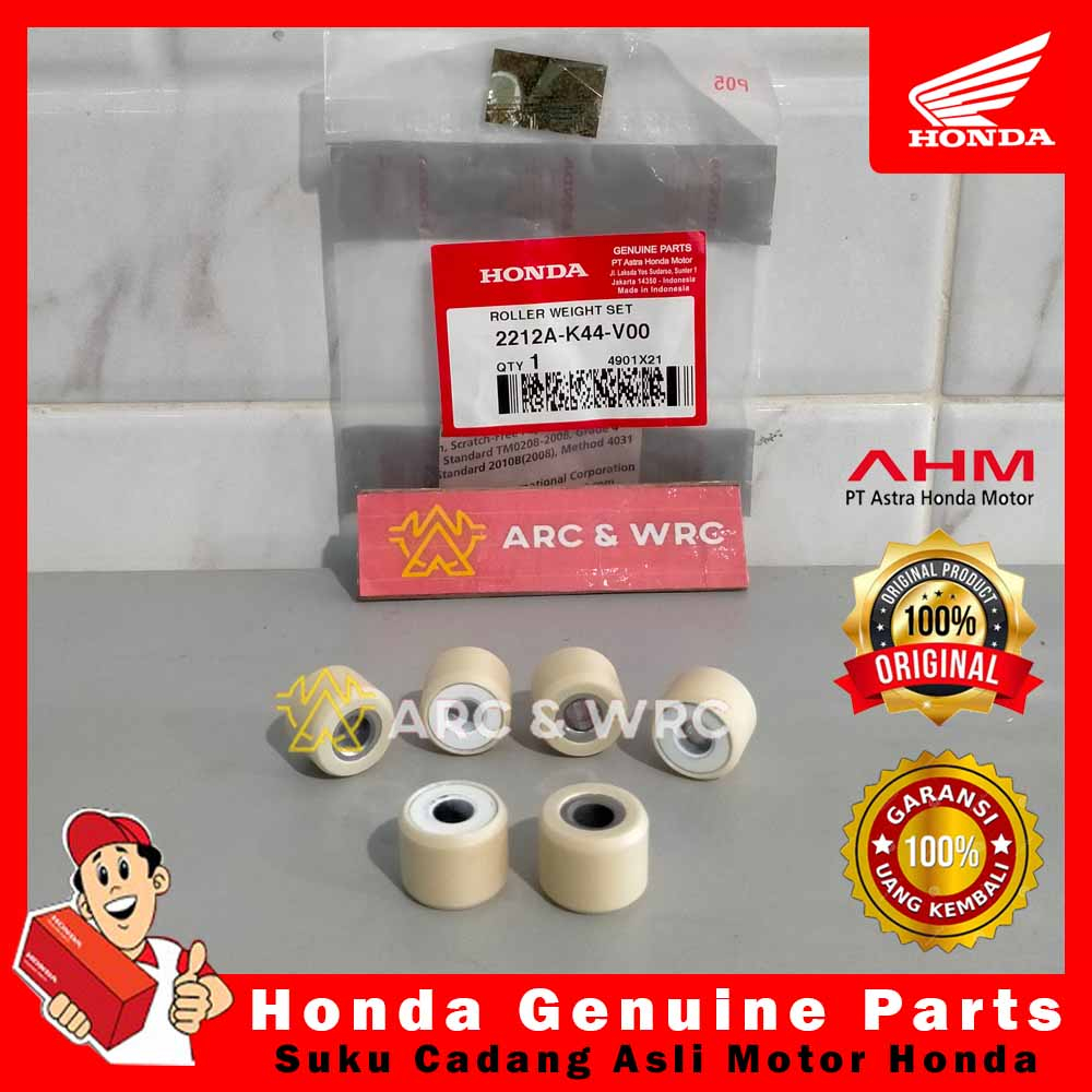 ชุดน้ําหนักลูกกลิ้ง Honda Beat eSP / Beat POP eSP / Beat FI Smooth Starter // 2212AK44V00 / 22123K44