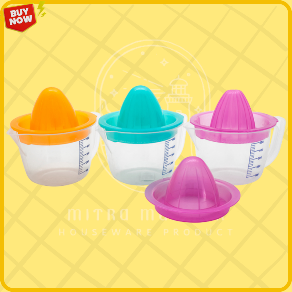 ขายแก้ว 700ML สีส้ม SQUEEZER / CRISTA JUICE MAKER พร้อมถ้วยใบสีเขียว