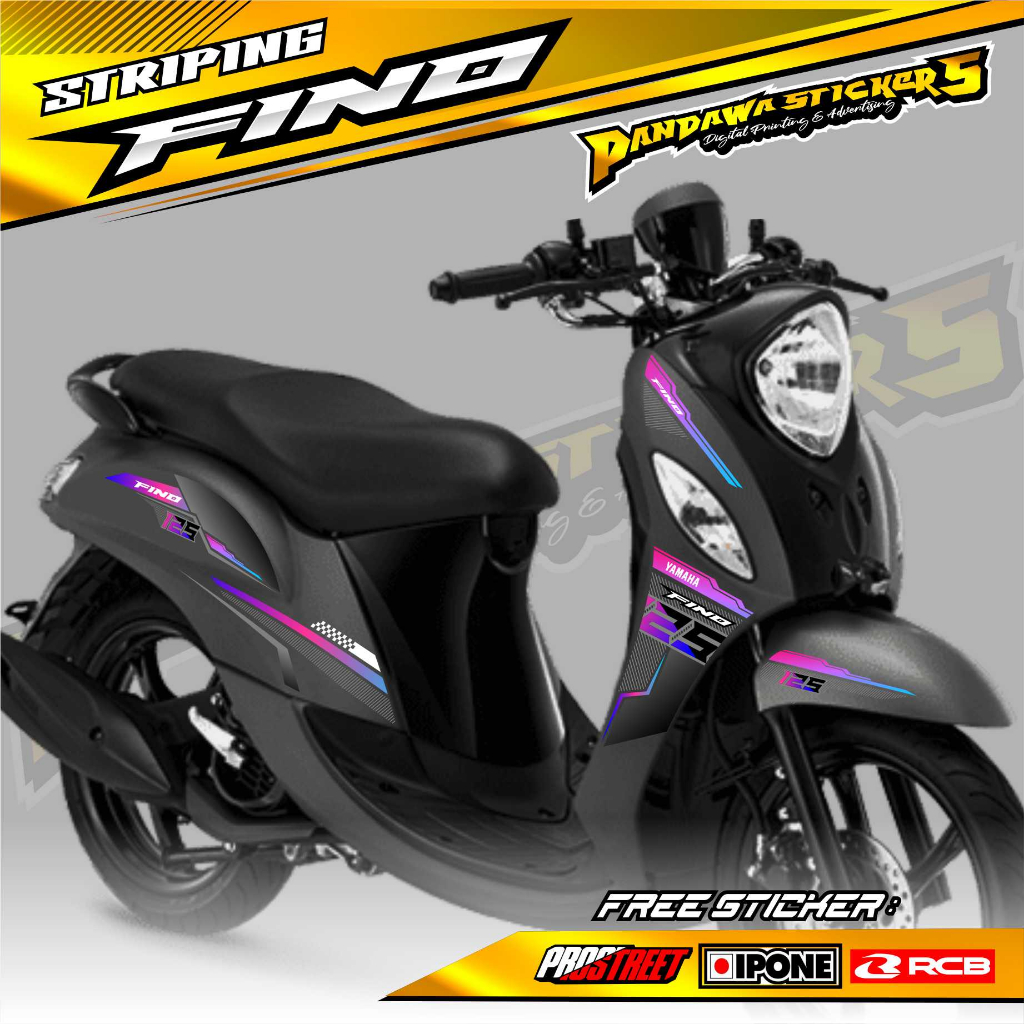 YAMAHA FINO VARIATION STRIPING / YAMAHA FINO MOTORCYCLE LIST STICKER